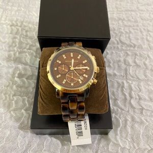 Brand New Michael Kors Tortoise Watch